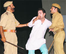 A play,Nahi Mukaya, being staged at Abinav Theatre in Jammu on Sunday