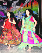 Girls perform a folk dance in the Hill Fair- 2010