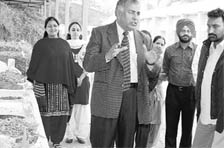 Vice-Chancellor of Guru Angad Dev Veterinary and Animals Sciences University, Ludhiana, Dr V.K.Taneja at a dairy industry fair on university campus 