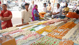 Although facing stiff competition from dry fruits, due to reports of prevalence of spurious khoya, sweets still reign over tastebuds of Indians especially at festival time. Sweets are on display at a shop in Bathinda on Thursday. 