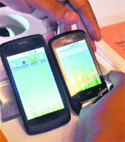 Dell India today entered the Indian telecom sector by launching two smartphones in New Delhi on Wednesday.
