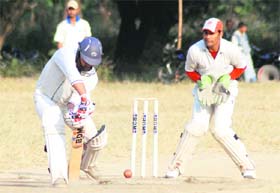 A match in the Chaudhary Charan Singh Memorial Twenty20 Cricket Tournament being played in Dehradun