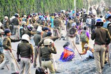 Police beats up SSB guerrillas in Dehradun on Wednesday