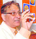 RC Sobti speaks at a seminar on Coinage of the Imperial Guptas and their contemporaries: New perspectives at the ICSSR in Panjab University in Chandigarh on Thursday