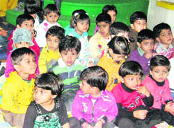 Students of Eurokids School celebrate Childrens Day in Dehradun on Friday
