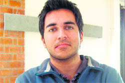 Aman Kachroo just before he was ragged to death by his seniors at his college in Dharamsala.
