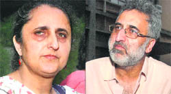 His aunt Indira Dhar and father Rajinder Kachroo