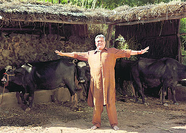 Om Puri in a still from West is West.