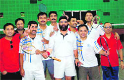 The Uttarakhand civil services badminton team that will partiipate in the All-India Civil Services Badminton Championship to be held at Panchkula, Haryana.