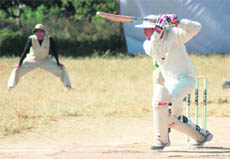 A match of the Chaudhary Charan Singh Memorial Twenty20 Cricket Tournament being played in Dehradun on Sunday. 