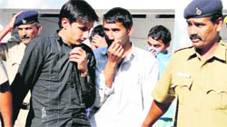 The accused in the impersonation case being produced in t