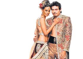 Shawar Ali showcases a collection  Photo: Himanshu Mahajan