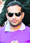 Indian cricketer Irfan Pathan in Dehradun 