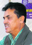 A primary teacher at a function in Dehradun