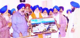 Avtar Singh Makkar at Takht Sri Kesgarh Sahib after becoming the SGPC president for the sixth time