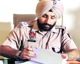 Patiala SSP Gurpreet Singh Gill, who announced the constitution of an anti-gunda staff cell in Patiala