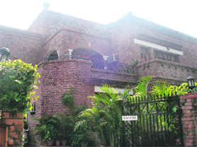 An outside view of the house
