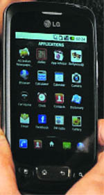 LGs smart phone series Optimus was launched in New Delhi on Thursday.