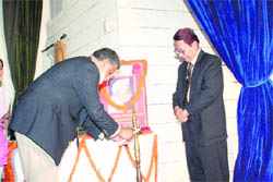 Dr VP Singh, South Asia representative of the International Agro-Forestry Research Centre, at the golden jubilee celebrations at Pantnagar University on Thursday.