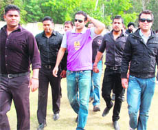 Former Indian medium pacer Irfan Pathan at a private cricket academy at Muthi in Jammu on Thursday.