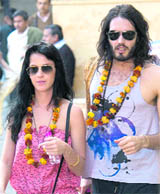Kate Perry and Russell Brand