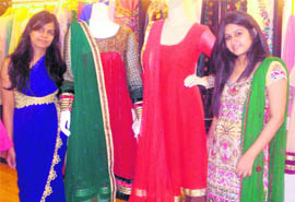 Minnie and Ashita with their collection
