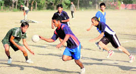A match in progress in Dehradun on Friday.