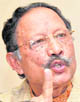 Ex-CM BC Khanduri addresses the media in Dehradun on Friday
