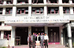 The language block of old university campus which was handed over to the Government Sri Pratap Memorial Rajput College