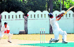 A match of the Inter-college Tournament of Uttarakhand Technical University under way at the Survey of India Grounds in Dehradun on Saturday