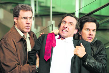 Will Farrell (left) and Mark Wahlberg (extreme right) share an excellent chemistry