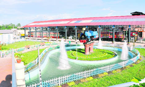 A view of the Railway Heritage Museum at the new Tinsukia station