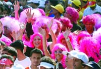 Participants of the Delhi Half Marathon held in New Delhi