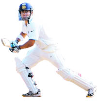 Gautam Gambhir plays a shot in Nagpur on Sunday.