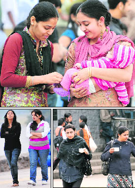 With temperature dipping in Chandigarh, woollens finally came out on Monday.