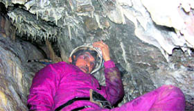 A natural cave at Hartola in Pitthoragarh district