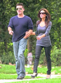 Simon Cowell and Mezhgan Hussainy