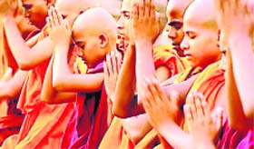 A scene from Dhammachhetra - The Lost Land of Buddha