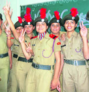 Cadets of PG College, Dharamsala, celebrate NCC Day on the college campus 