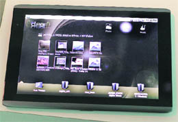 The Acer 10.10 Android full capacitive touch screen tablet is seen during a news conference in New York. Acer Inc, the worlds No. 2 PC vendor, unveiled a range of tablet computers to help it compete with Apple Incs iPad, joining its tech rivals in the fast-growing market. Chief Executive Gianfranco Lanci announced at the news conference that the tablets would come with 5, 7, and 10-inch screens.