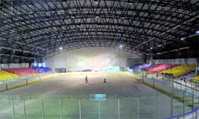 The Dehradun stadium being prepared for the first South Asian Federation (SAF) Winter Games