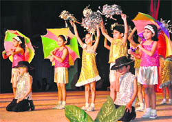 Students of St Annes Convent School, Sector 32, perform during the schools annual function 