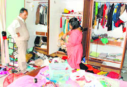 The ransacked house in Sector 25, Panchkula.