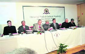 Chief Justice of the HP High Court Joseph Kurian during a two-day workshop at Palampur