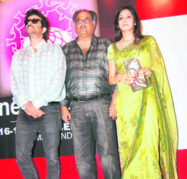 Boney Kapoor with wife Sridevi and Anil has been quite devoted to his brothers and made lavish films for them