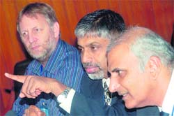 International conference in progress at CRRID in Chandigarh on Sunday.