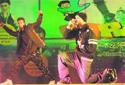 Punjabi rap singer Bohemia performs at the Chandigarh Carnival-2010 at Leisure Valley, Sector 10, on Sunday.