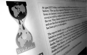 The home page of the Wikileaks.org website. US State Department documents released by whistle-blowing website WikiLeaks provided candid views of foreign leaders and sensitive information on terrorism and nuclear proliferation.
