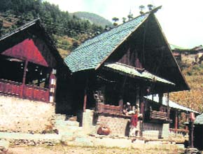 A view of the Devi Kothi shrine. 