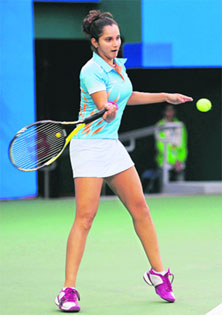 Sania Mirza, who took4 Indian womens tennis to new heights, has not shown the same mettle of late Photos: AFP